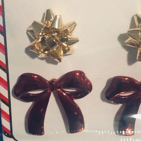 Jingle and Joy Stud Christmas Earrings - Picture 2 of 3